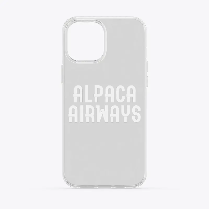 Alpaca Airways Clear iPhone Case