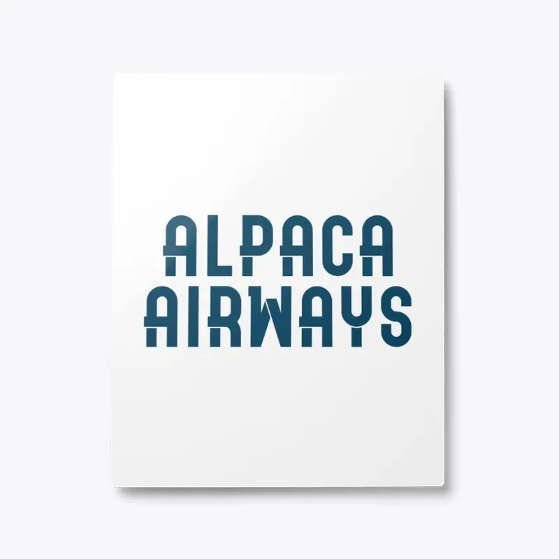 Alpaca Airways Metal Print