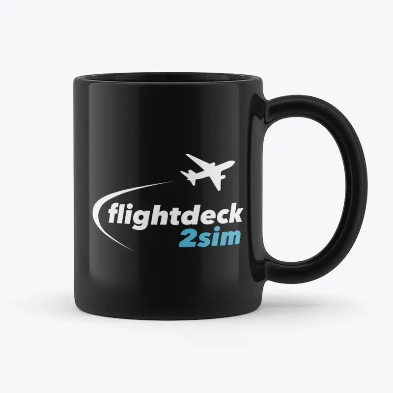 Flightdeck2sim Black Mug