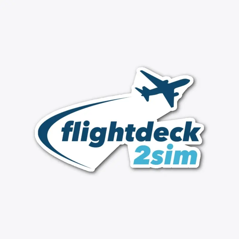 Flightdeck2sim Die Cut Sticker