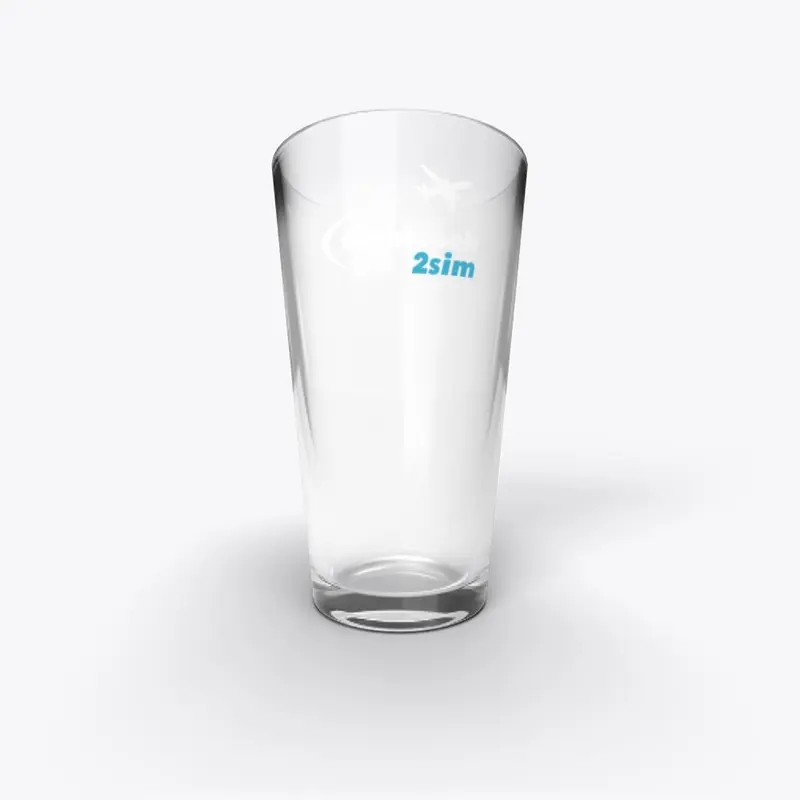 Official Flightdeck2sim Pint Glass